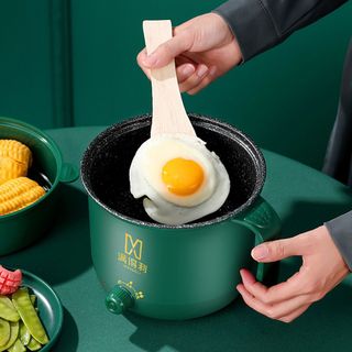 CA NẤU MÌ KIÊM LỒNG HẤP MÀU XANH 18CM