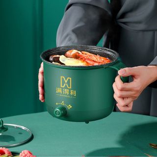 CA NẤU MÌ KIÊM LỒNG HẤP MÀU XANH 18CM