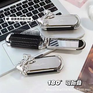 GƯƠNG LƯỢC XẾP GỌN NƠ BẠC