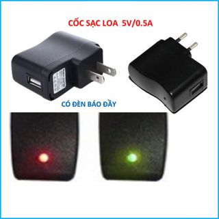 CỐC SẠC PIN ĐÈN ĐỘI ĐẦU CÓ ĐÈN BÁO