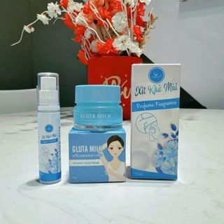 Kem trị thâm nách, mông, bẹn Gluta Milk (mua 1 hộp Tặng 1 tuýp