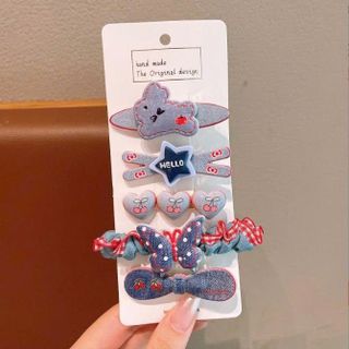 VĨ 5 KẸP TÓC JEAN THỎ KITTY