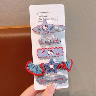 VĨ 5 KẸP TÓC JEAN THỎ KITTY
