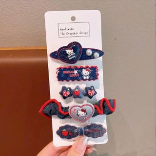 VĨ 5 KẸP TÓC JEAN THỎ KITTY