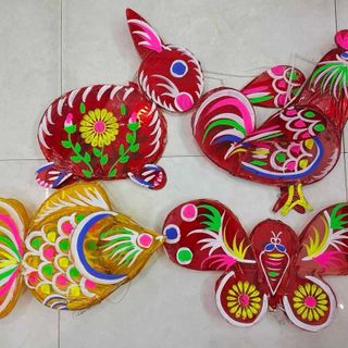 Lồng Đèn Cá Chép , Lồng Đèn Hình Thú ,Đèn Lồng Kiếng Các Con Vật Trang Trí Trung Thu - Cỡ Lớn ( MÀU NGẪU NHIÊN)