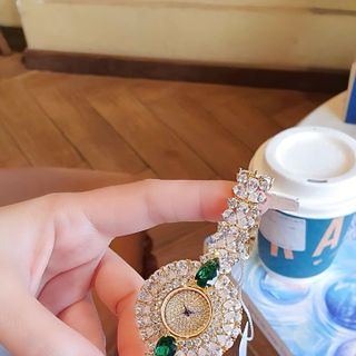 SET ĐỒNG HỒ NỮ CHÍNH HÃNG FUNMEI MẶT HOA ĐÍNH ĐÁ KÈM DÂY CHUYỀN FULLBOX TEM