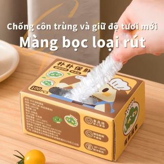 Hộp 100 màng bọc thực phẩm PE