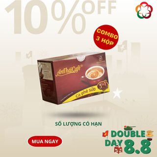 AnTháiCafé - Combo 03 hộp Cà Phê Sữa 3in1 (20 gói x 18gr)