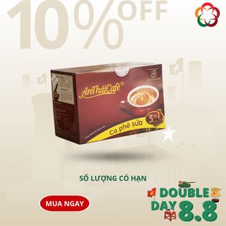 AnTháiCafé - Cà Phê Sữa 3in1 Hương Vị Truyền Thống (hộp 20 gói x 18gr)