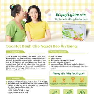 SỮA HẠT DÀNH CHO NGƯỜI BÉO ĂN KIÊNG/GIẢM CÂN (Hộp 900g 36 gói)