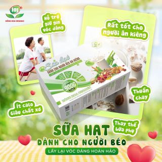 SỮA HẠT DÀNH CHO NGƯỜI BÉO ĂN KIÊNG/GIẢM CÂN (Hộp 900g 36 gói)