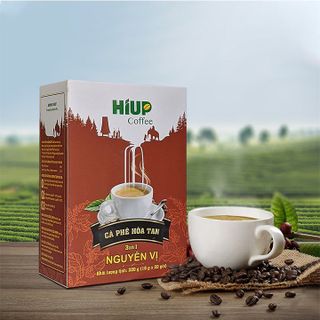 Hiup Coffee - Cà Phê Hòa Tan 3in1 Nguyên Vị (20 gói x 16gr)