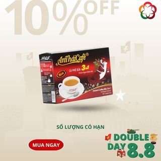 AnTháiCafé - Cà Phê Hòa Tan 3 in 1 Mới (12 gói x 16gr)