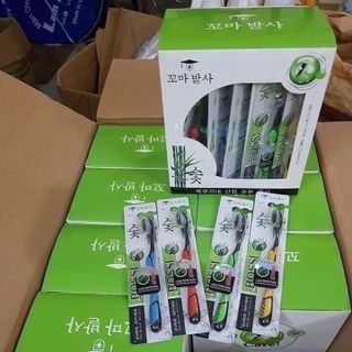 HỘP 30 CÂY BÀN CHẢI THAN TRE HOẠT TÍNh BOSSI