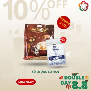 TẶNG 1 HẠT RANG BLEND khi mua COMBO 3 Cà Phê Sữa 3in1 An Thái (Túi 50 gói x 18gr)
