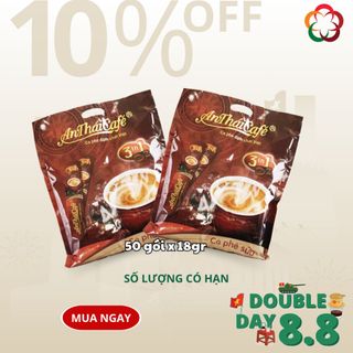 AnTháiCafé - Cà phê sữa 3in1 An Thái (Túi 50 gói x 18gr)