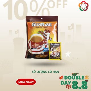 AnTháiCafé - Cà Phê Sữa Hoà Tan 3in1 Sunrise Đậm Vị Cà Phê (Túi 20 gói x 18gr)