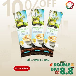 Ore Coffee - 01 Gói Cà Phê Hòa Tan 4in1 Cappuccino Dừa (18gr)