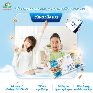 SỮA HẠT DÀNH CHO NGƯỜI GẦY/NGƯỜI MUỐN TĂNG CÂN (Hộp 900g 36 gói)