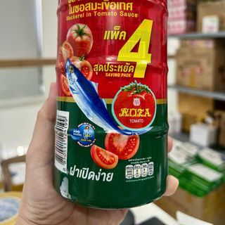 Lốc 4 hộp cá thu sốt cà Roza