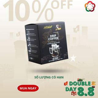 AnTháiCafé - Cà Phê Phin Giấy Dòng Cao Cấp Cà Phê Nguyên Chất (Hộp 10 phin x 12gr)