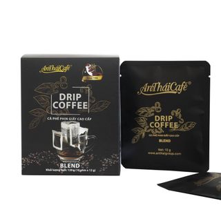 AnTháiCafé - Cà Phê Phin Giấy Dòng Cao Cấp Cà Phê Nguyên Chất (Hộp 10 phin x 12gr)