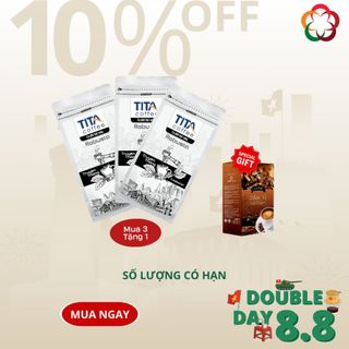 TITA Coffee - TẶNG 01 Hộp Ore Coffee hòa tan 3in1 Đậm Vị Khi Mua 03 Túi Cà Phê Hạt Rang Robusta 500gr