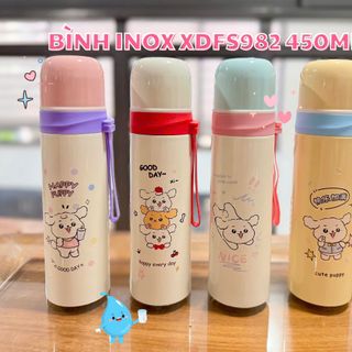 Bình inox 982-dung tích 450ml (inox 304)