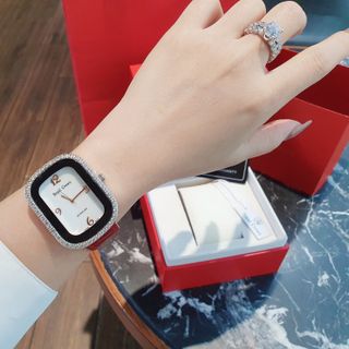 SALE BỎ MẪU HÀNG CAO CẤP ĐỒNG HỒ NỮ MÁY VÀNG RODAL DÂY DA MẶT XÀ CỪ