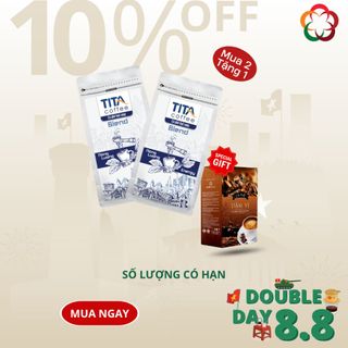 TITA Coffee - TẶNG 01 Hộp Cà Phê Hòa Tan Ore Coffee 3in1 Đậm Vị Khi Mua Combo 02 Túi Cà Phê Hạt Rang Blend 500gr