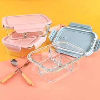 Hộp cơm thủy tinh 2 ngăn HC2T1040ml
