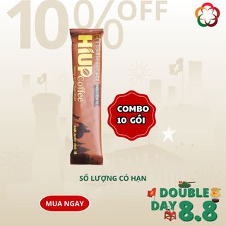 Hiup Coffee - Combo 10 gói Cà Phê Sữa 3in1 Nguyên Vị (16gr)