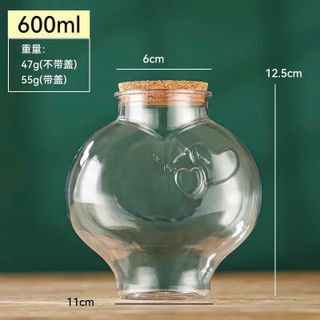 Hủ đựng xếp sao HÌNH TIM