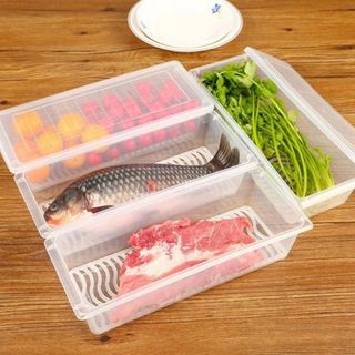 Hộp đựng đồ tủ lạnh có khay ráo nước (VN)