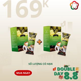 Ore Coffee - COMBO 169K 02 Hộp Cà Phê Hòa Tan 4in1 Sầu Riêng (10 gói x18g)