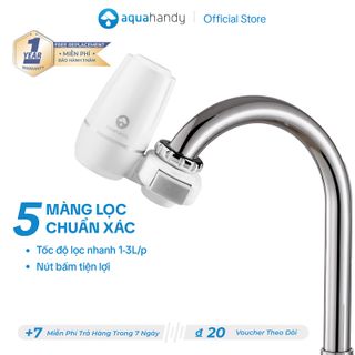 Thiết Bị Đầu Lọc Nước Trực Tiếp Tại Vòi 5 Lớp Aquahandy iPura Lọc Sạch Tạp Chất Dễ Dàng Lắp Đặt