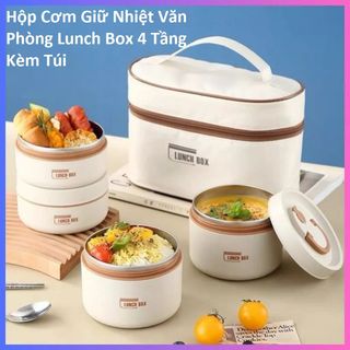 Hộp Cơm 4 Ngăn Có Túi Lunch Time (Loại 2024)