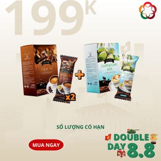 Ore Coffee - COMBO 199K Gồm 02 Hộp Cà Phê Hòa Tan 3in1 Đậm Vị Và 01 Hộp Cà Phê Hòa Tan 4in1 Cappuccino Dừa