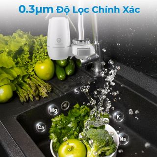 Thiết Bị Đầu Lọc Nước Trực Tiếp Tại Vòi 5 Lớp Aquahandy iPura Lọc Sạch Tạp Chất Dễ Dàng Lắp Đặt