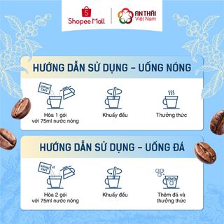 AnTháiCafé - Cà Phê 3in1 An Thái Mới (16 gói x 16gr)