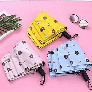 DÙ CHE MƯA NẮNG HỌA TIẾT HÌNH GẤU