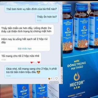 Hộp Nước Đông Trùng Hạ Thảo Hector Sâm Hộp 10 Chai x 50ml