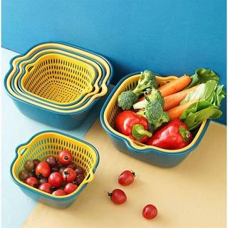 BỘ THAU RỔ NHỰA 6 MÓN