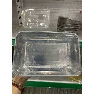 Hộp inox 304 nắp nhựa SIZE TO (25.5*19.5*4.5CM)