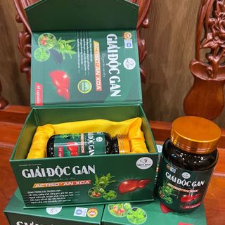Giải độc gan cà gai leo - xạ đen - actiso an xoa
