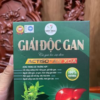 Giải độc gan cà gai leo - xạ đen - actiso an xoa