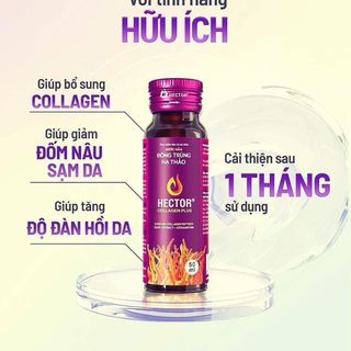 Nước Nấm Đông Trùng Hạ Thảo Hector Collagen Plus (hộp 10 chai)