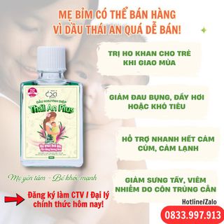 THÁI AN CẦN MỞ RỘNG ĐẠI LÝ TRONG TUẦN NÀY!