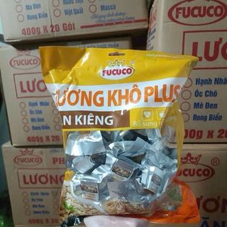 Lương Khô Ăn Kiêng Plus Màu Vàng 370gr (Thùng 20 Gói)