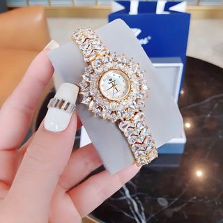ĐỒNG HỒ NỮ CHÍNH HÃNG FUNMEI F2072 ĐÍNH ĐÁ PHA LÊ FULLBOX TEM GOLD
